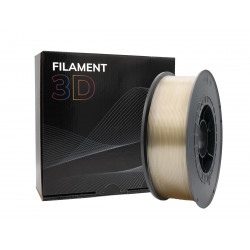 Filamento PETG 3D - Diâmetro 1,75mm - Bobina 1kg - Cor Transparente