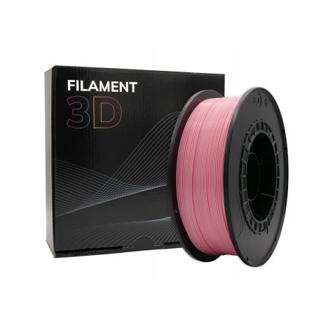 Filamento PLA 3D - Diâmetro 1,75mm - Bobina de 1kg - Cor Rosa Creme