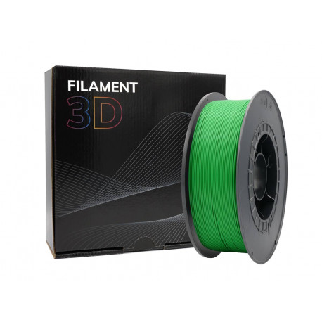 Filamento PLA 3D - Diâmetro 1,75mm - Bobina 1kg - Cor Verde