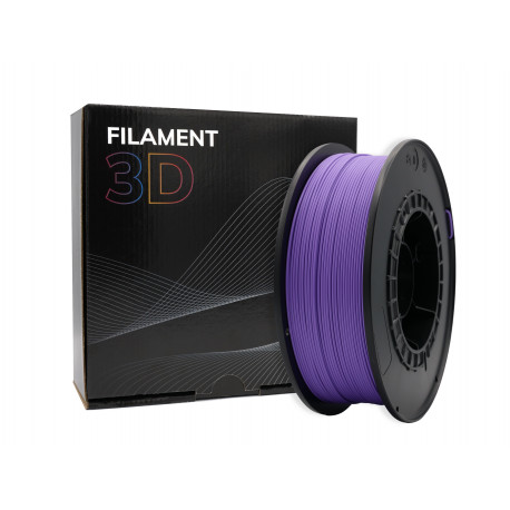 Filamento PLA 3D - Diâmetro 1,75mm - Carretel 1kg - Cor Roxo Claro