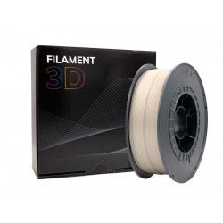 Filamento PLA 3D - Diâmetro 1,75mm - Carretel de 1kg - Cor Nacre