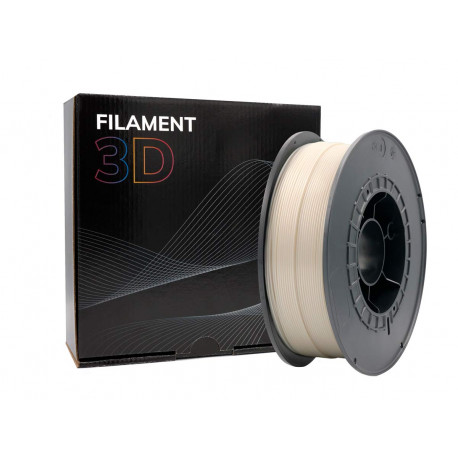 Filamento PLA 3D - Diâmetro 1,75mm - Carretel de 1kg - Cor Nacre
