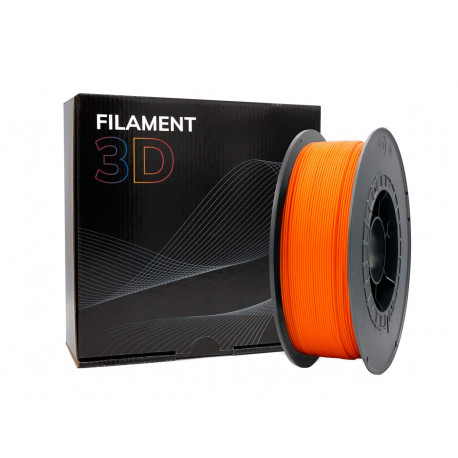 Filamento PLA 3D - Diâmetro 1,75mm - Bobina 1kg - Cor Laranja