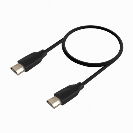 Cabo HDMI Aisens V2.0 Premium Alta Velocidade / Hec 4K@60Hz 18Gbps - A/MA/M - 0,5m - Cor Preto