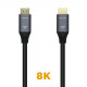Cabo HDMI Aisens V2.1 Ultra Alta Velocidade 8K@60Hz 48Gbps - A/MA/M - 1,5m - Cor Preta