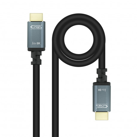 Cabo Nanocabo HDMI 2.1 IRIS 8K Macho a HDMI 2.1 IRIS 8K Macho 3m - Cor Preto