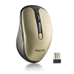 NGS Rato Wireless Silent Silent Evo Rust Gold Recarregavel