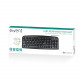 Teclado Ewent EW3195 Multimédia USB PT Preto