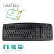Teclado Ewent EW3195 Multimédia USB PT Preto