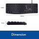 Teclado Ewent EW3002 Business USB Keyboard with Quiet Typing PT Preto