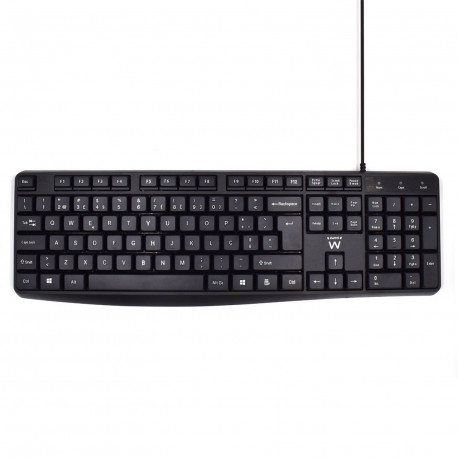 Teclado Ewent EW3002 Business USB Keyboard with Quiet Typing PT Preto