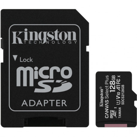 Kingston Canvas Select Plus C10 A1 UHS-I microSDHC 256GB + Adaptador SD ( Tx cópia privada incluída )