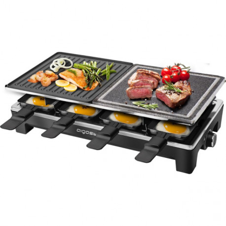 Raclette 8 Pedra Grill Aigostar Kabul 1500W