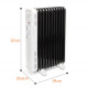 Radiador a Óleo Aigostar Luke 2300W 11 Elementos