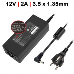 CARREGADOR INSYS 12V 2A 24W 3.5MMX 1.35MM C/ CABO ALIMENTAÇÃO