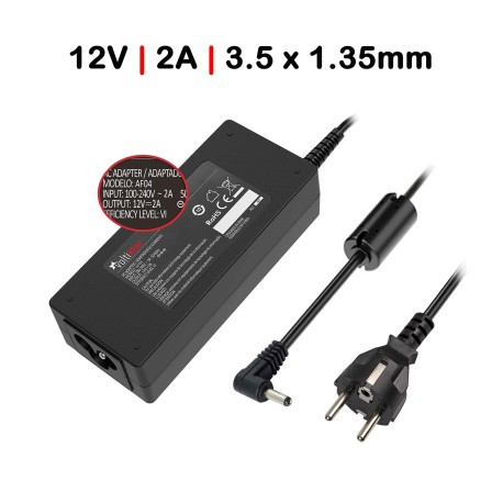CARREGADOR INSYS 12V 2A 24W 3.5MMX 1.35MM C/ CABO ALIMENTAÇÃO