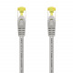 Cabo de rede RJ45 LSZH Cat.7 600 Mhz S/FTP PIMF AWG26 - 1.0M - Cor cinza