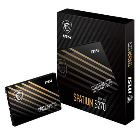 SSD 2.5 SATA MSI 480GB SPATIUM S270 -500R/450W-55/80K IOPS TX CÓPIA PRIVADA INCLUIDA