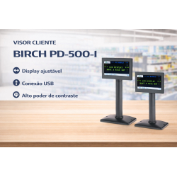 VISOR CLIENTE 5" BIRCH PD-500-I