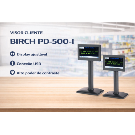 VISOR CLIENTE 5" BIRCH PD-500-I