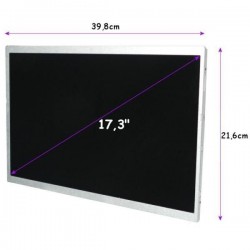 DISPLAY LCD 17.3 "(CCFL) 1920x1080 GLOSSY, Full HD-40pin