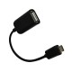 Cabo OTG USB 2.0 para Micro USB Feminino / Masculino 15cm OkTech OK-CUSB500