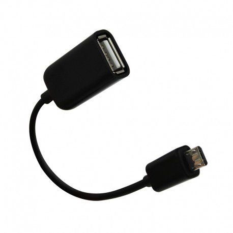 Cabo OTG USB 2.0 para Micro USB Feminino / Masculino 15cm OkTech OK-CUSB500