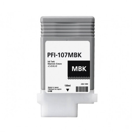 Tinteiro Canon Compatível PFI-107 MBK Preto Mate Pigmentado ( 6704B001 )